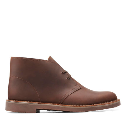 Clarks - Mens Bushacre 3 Boots, 9.5 UK Wide, Dark Brown Leather