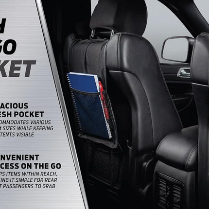 Platicolor 008628R25 Dodge Ram 3-Piece Deluxe Sideless Seat Cover - Gray Logo - 1 Ea