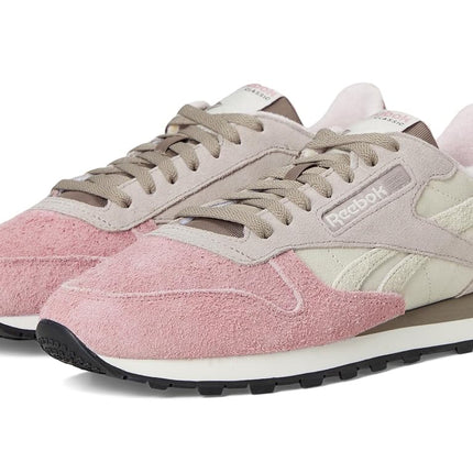 Reebok Unisex-Adult Classic Leather V1 Sneaker, Sand/Hazy Grey/Dusty Rose, 10 Women/8.5 Men