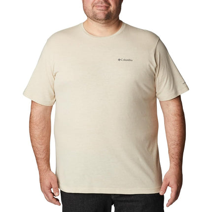 Columbia Men's Thistletown Hills Short Sleeve, Ancient Fossil Heather, 6X Big