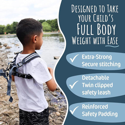 Blue Hobbledehoo Child Harness Safety For Kids Toddlers Aged 2-7 Walking Supporting SEN Special Needs Leash