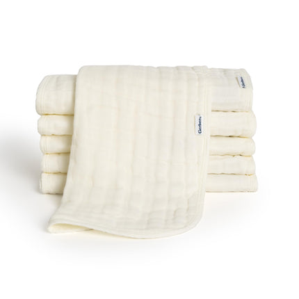 Gerber Baby Unisex Muslin Burp Cloths 6-Pack, Vani