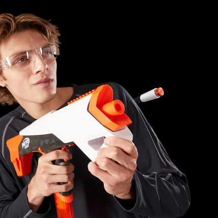 Nerf Pro Torrent Half Length Dart Blaster, 150 FPS, 15 Darts, Pump Action, Glasses, Ages 14+