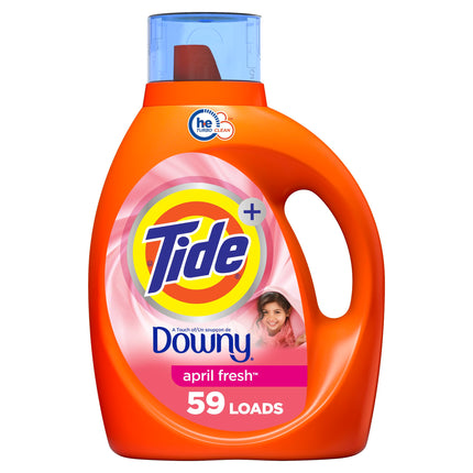 Tide with Downy Laundry Detergent Liquid Soap, Hig