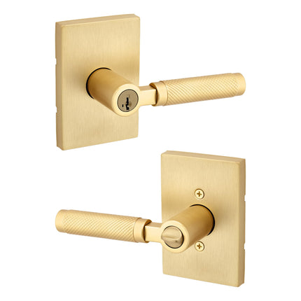 Kwikset Prava Entry Door Handle with Lock and Key,