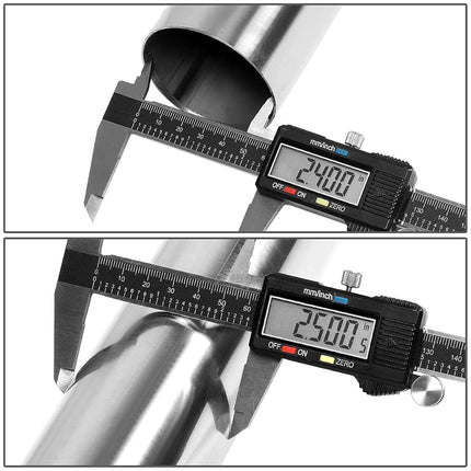 DNA MOTORING ZTL-25SS-8P 8 Pcs 2.5 Inches Stainless Steel DIY Custom Exhaust Tubing Mandrel Bend Pipe Straight & U-Bend Kit, Universal Fit