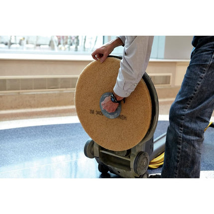 3M Floor Burnishing Pad - 21 in - Tan 3400-5 Pads per case