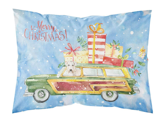 Merry Christmas Wheaten Terrier Fabric Standard Pi