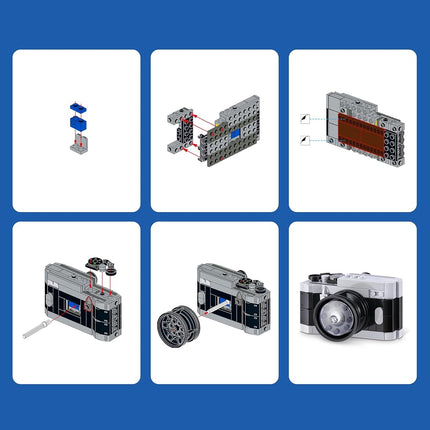 Max Build More Premium Retro Series 2 2 Pack (Camera & Handheld Game Console) by ZURU – Novelty Unboxing Toy & Building Brick Collectible Minis with up to 188 Pieces