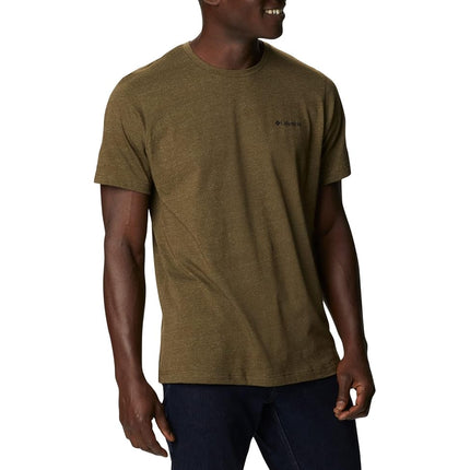 Camisa de senderismo de manga corta Columbia Thistletown Hills para hombre, verde oliva/salvia, extra pequeña