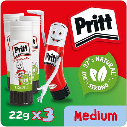 Pritt Glue Stick, Safe & Child-Friendly Craft Glue