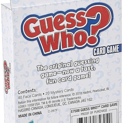 Hasbro Gaming Guess Who? Card Game for Kids Ages 5 and Up, 2 Player Guessing Game