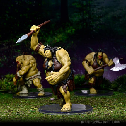 WizKids D&D Icons of The Realms: Bande de Guerre Ogres – Set de 4 Figurines Pré-Peintes, Figurines Dungeons & Dragons JdR