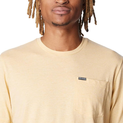 Columbia Men's Thistletown Hills Pocket Tee, Light Camel Heather, Medium