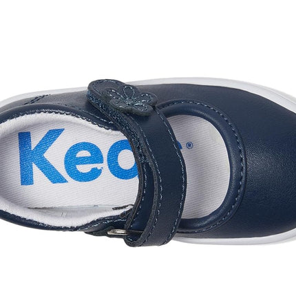 Keds Girl's Ella Mary Jane (Toddler/Little Kid) Sneaker, Navy, 4 Little Kid