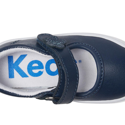Keds Girl's Ella Mary Jane (Toddler/Little Kid) Sneaker, Navy, 4 Little Kid