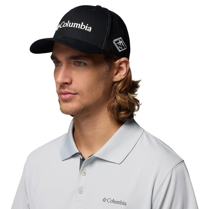 Columbia Unisex Mesh Ball Cap Black, White