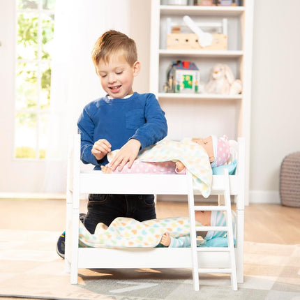Melissa & Doug Mine to Love Wooden Play Bunk Bed (E-Commerce Packaging)