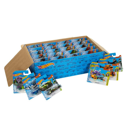 Coffret Hot Wheels de 50 véhicules à l'échelle 1:64 emballés individuellement (styles assortis, un ensemble aléatoire), cadeau pour les collectionneurs et les enfants de 3 ans et plus, V6697