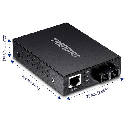 TRENDnet tfc-gmsc Convertisseur de Fibre multimode type SC, Noir
