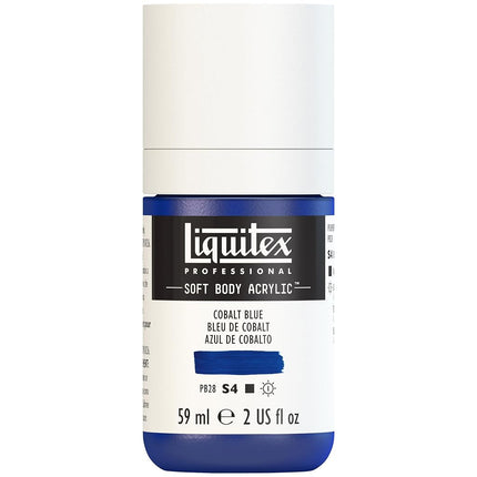 Liquitex Professional Soft Body Acrylic Paint 2-oz bottle, Cobalt Blue