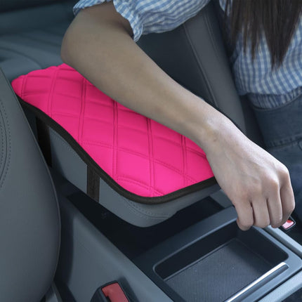 FH Group FH1053PINKDM-AVC Diamond Pattern Neosupreme Center Console Pad Water-Resistant Black Seat Box Cover Protector fits Most Cars, SUVs, and Trucks