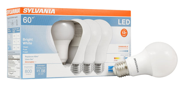 Sylvania Home Lighting 78038 Led Light Bulb, A19 L
