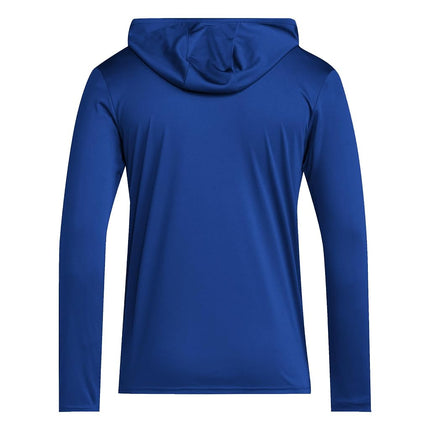 adidas Men's Designed for Training Lightweight Hoodie Sweatshirt, Team Royal Blue/Team Power Red/NCAA Kansas, S