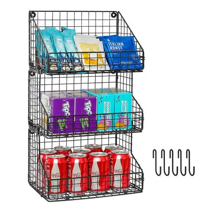 X-cosrack 3-Tier Stackable Detachable Snack Organi
