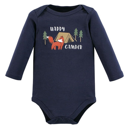 Hudson Baby mamelucos de manga larga de algodón unisex para bebé, animales de campamento, 9-12 meses