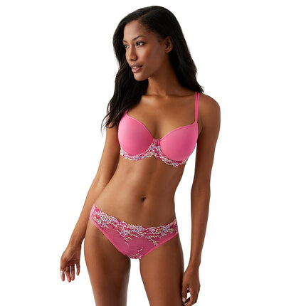Wacoal Women's Embrace Lace Contour Bra, Hot Pink/Multi, 36E