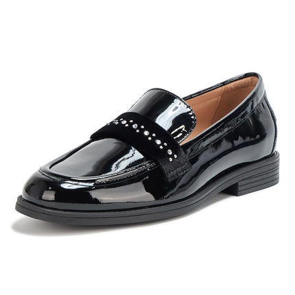 Cole Haan STASSI EMBELLESHED Loafer:Black Patent Leather