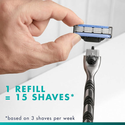 Gillette Mach3 Men's Razor Blade Refills, 8 Count