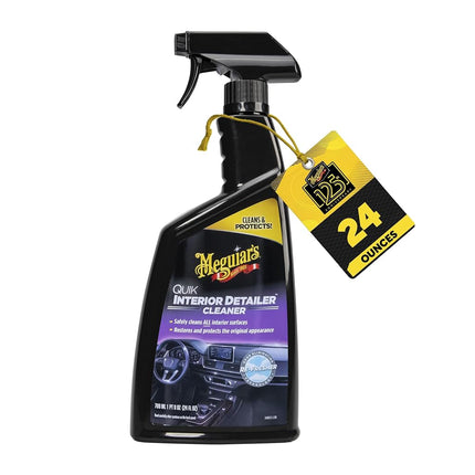 Meguiar's Quik Interior Detailer - Perfect for Car Interior Detailing - Quick and Easy Cleaning That's Safe on Plastic, Vinyl, Leather and More - Car Interior Cleaner and Protectant - 24 Oz