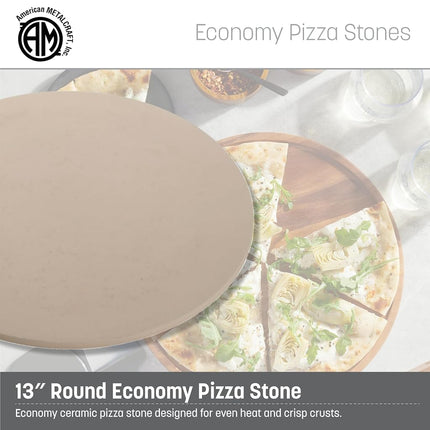 Piedra para hornear pizza, redonda de 33 cm, apta para lavavajillas, de cerámica