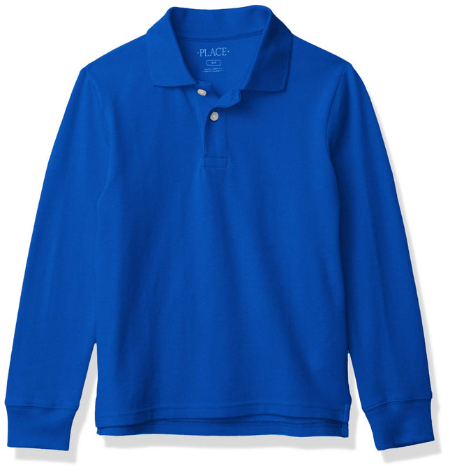 The Children's Place Boys' Uniform Long Sleeve Piq