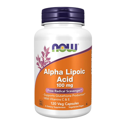 NOW Alpha Lipoic Acid 100 mg,120 Veg Capsules