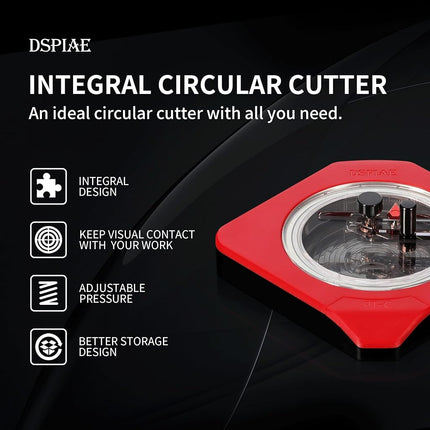 DSPIAE Integral Rotary Integral Circular Cutter (1-50mm) Circle for Gundam Hobby Model Craft Military Miniature Kit (1)