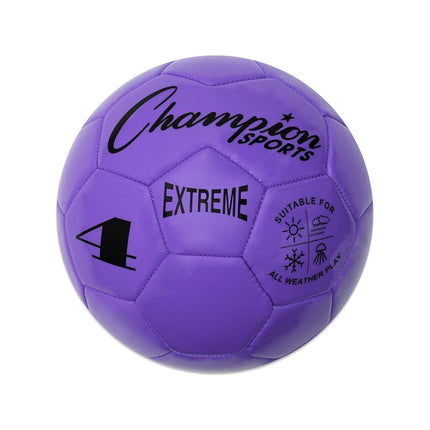 Champion Sports Extreme Soccer Ball, Size 4, Purple