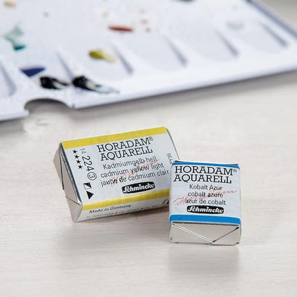 Schmincke - HORADAM® AQUARELL - finest artists' watercolours, 655 Yellow Ochre, 14 655 044, 1/2 pan