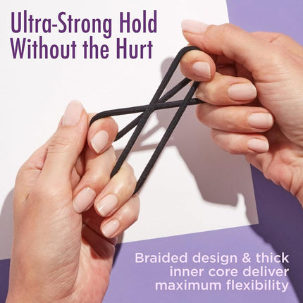Goody Ouchless Black No Metal Elastics