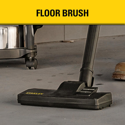Stanley Wet/Dry Hanging Vacuum, 4.5 Gallon, 4 Horsepower, Stainless Steel Tank