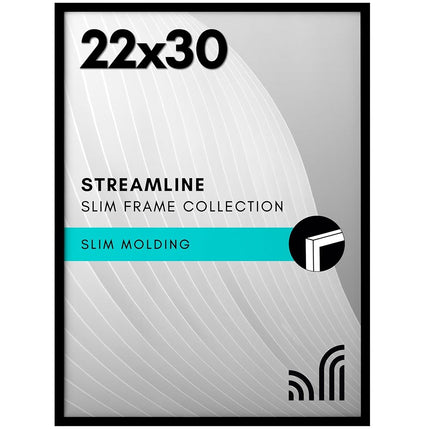 Americanflat 22x30 Picture Frame with Polished Ple