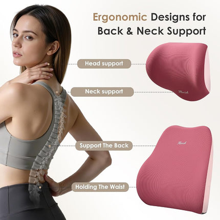 FLORICH Seat Cushion and Lumbar Support Pillow