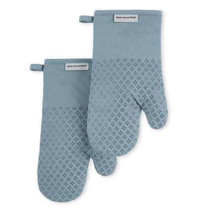 KitchenAid Asteroid Oven Mitt Set, 7"x12.5", Fog B