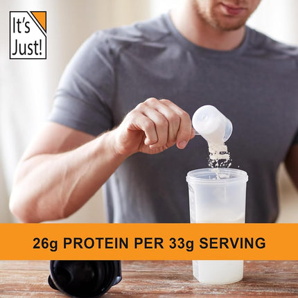 It's Just! - 100% Whey Protein Concentrate, GLP-1 Friendly, Made in USA, No RBST/rBGH Hormones, Premium WPC-80, No Added Flavors or Artificial Sweeteners (1.25 Pound, Unflavored)