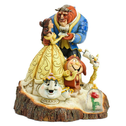 Disney Traditions Carved by Heart Beauty and Beast Figurine