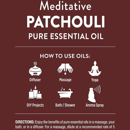 Nature's Truth Patchouli Essential Oil | 15 mL | 100% Pure | Natural & Undiluted | GC/MS Tested | Great for Diffusers
