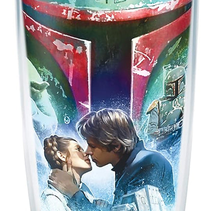 Vaso térmico aislante Tervis Made in USA de doble pared de Star Wars que mantiene las bebidas frías y calientes, 473 ml, collage 40.º aniversario del Imperio