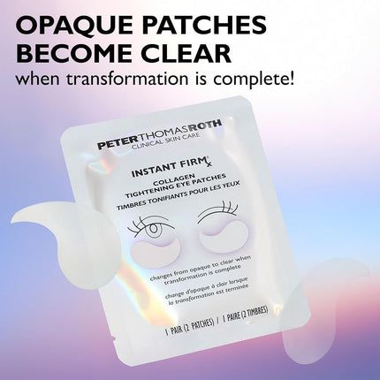 Peter Thomas Roth | Instant FIRMx® Collagen Tightening Eye Patches | Eye Patches For Firming Under-Eye Bags & Wrinkles | Eye Masks For Puffiness